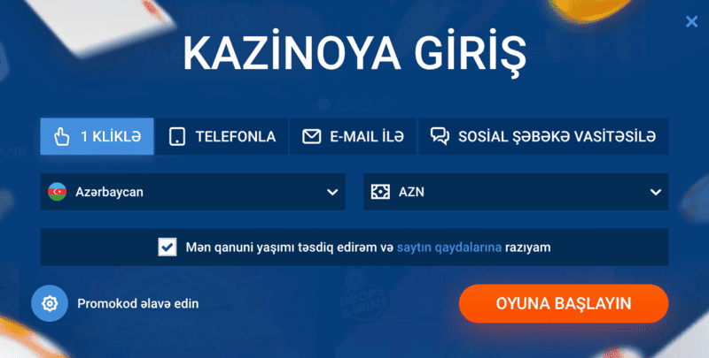 Mostbet AZ saytına giriş və qeydiyyat